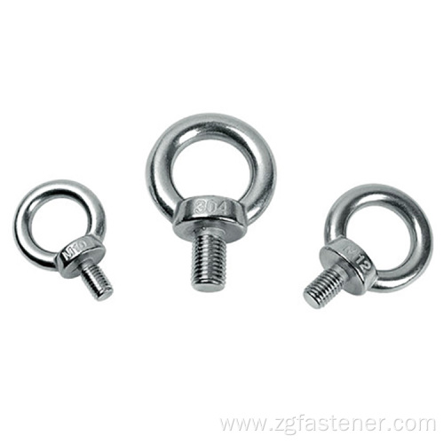 304 stainless steel ring eye bolts DIN580